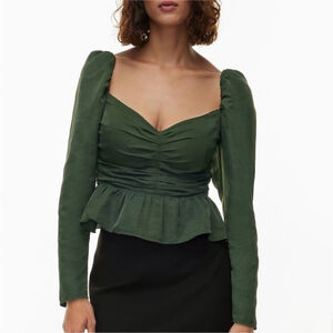 Wilfred Green Peplum Blouse
